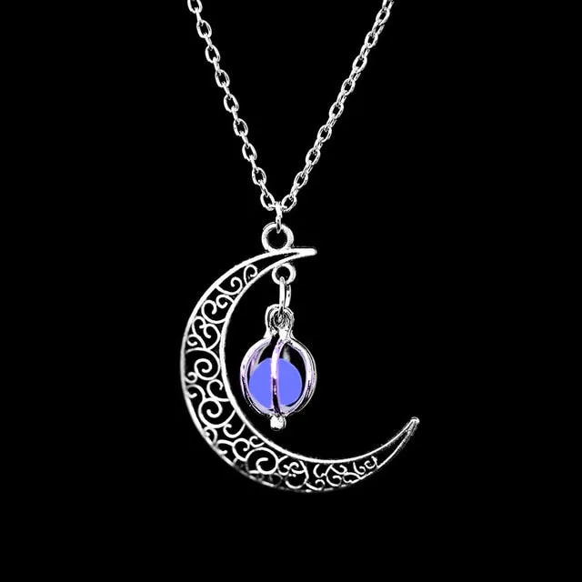 Luminy - Glow In The Dark Crescent Pendant