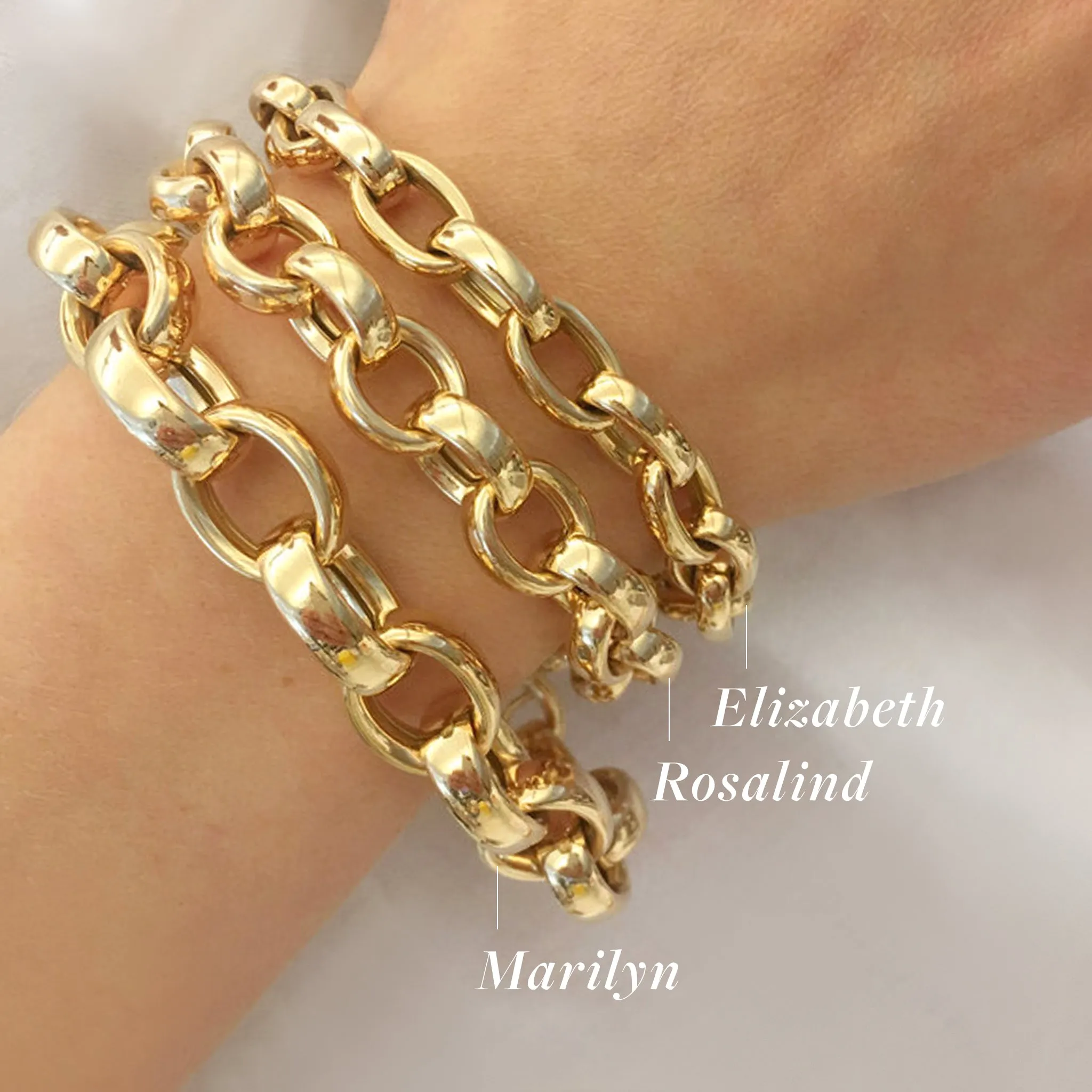 Marilyn Link Bracelet in Yellow Gold