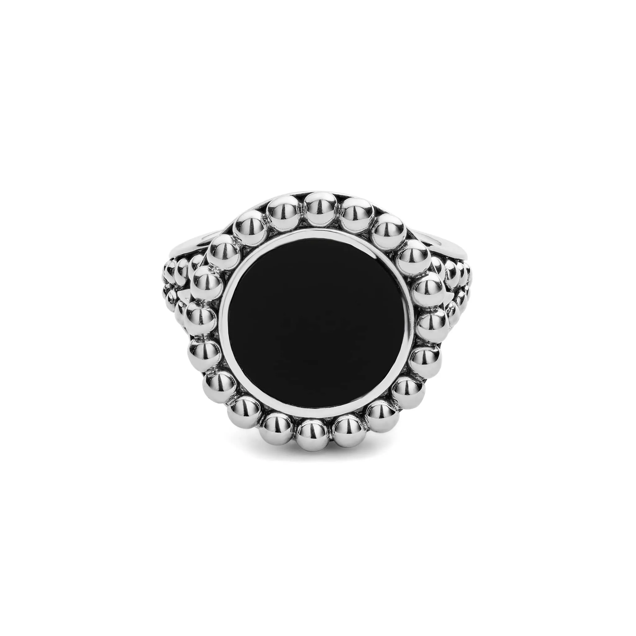 Maya Onyx Circle Ring