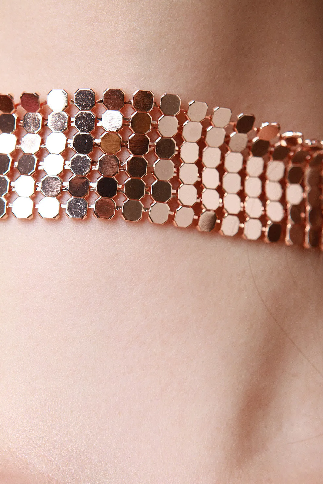 Metallic Dot Choker