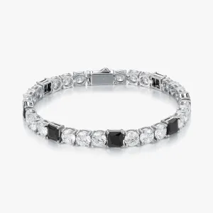 Moissanite S925 Black Square Tennis Bracelet