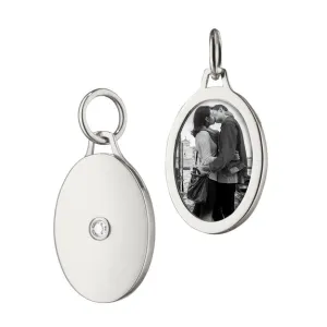 Monica Rich Kosann Sterling Silver Oval Half Locket Pendant