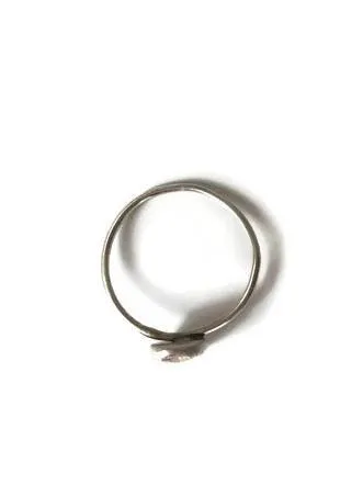 Mother of Pearl Ring, Size 6.5  Stacking Mother of Pearl Ring with thin sterling band.