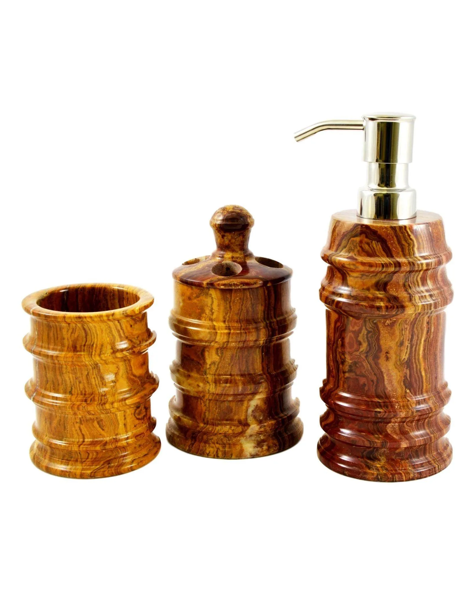 Multi Brown Onyx Liquid Soap & Lotion Dispenser