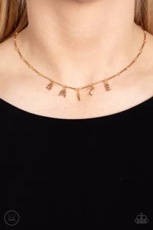 Necklaces Say My Name - Gold N221