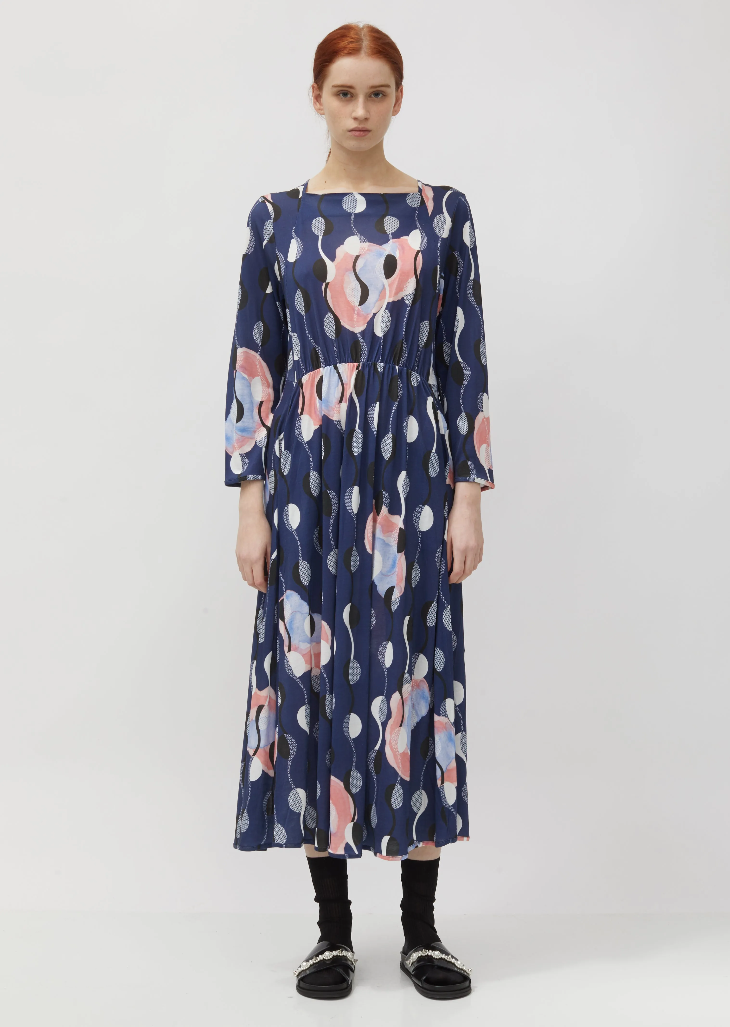 No.4  Printed Jersey Dress