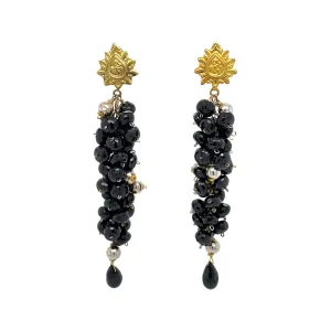 Onyx Waterfall Earrings