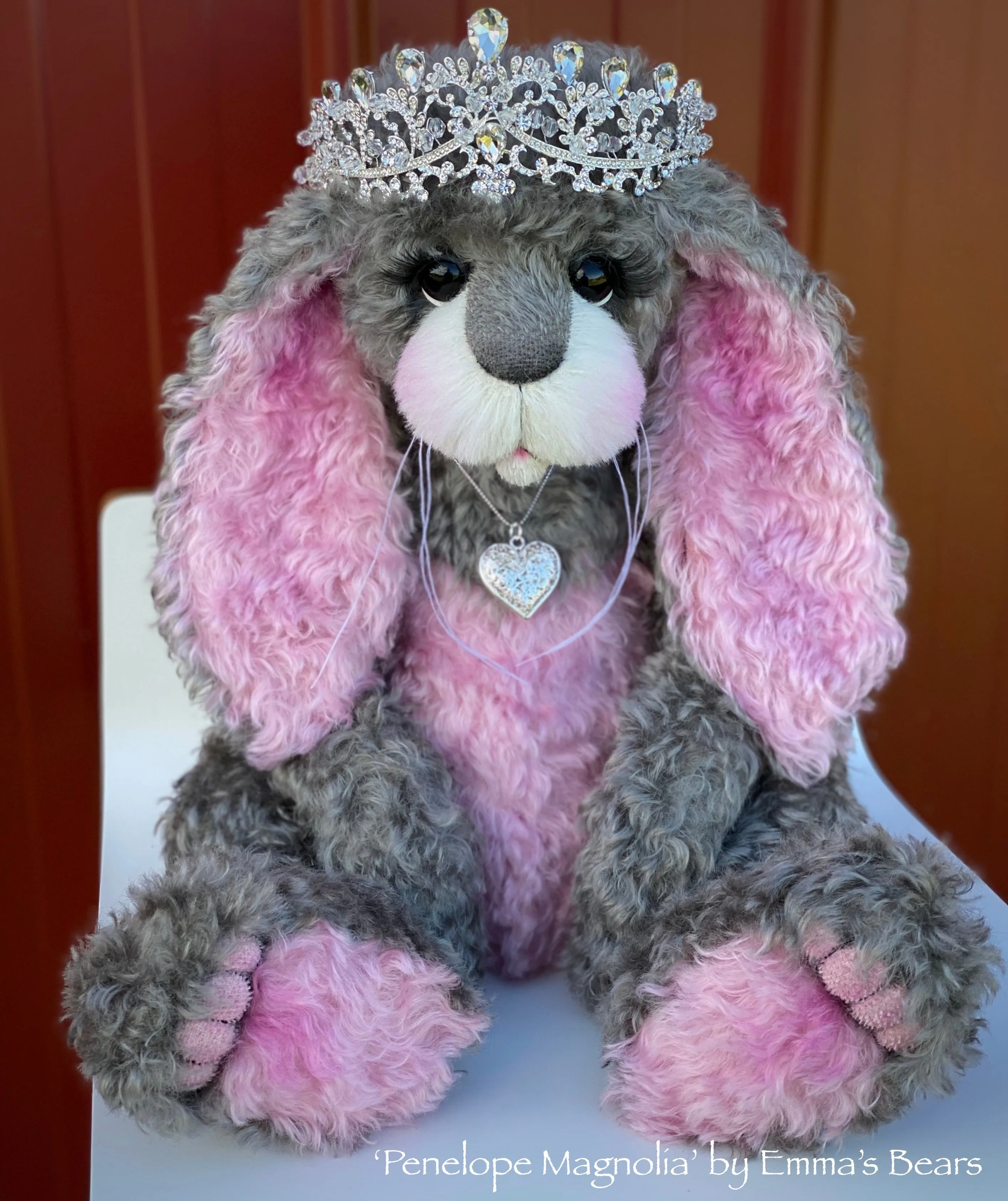 Penelope Magnolia - 21" Kid Mohair and Alpaca Toddler Artist BUNNY by Emma's Bears - OOAK