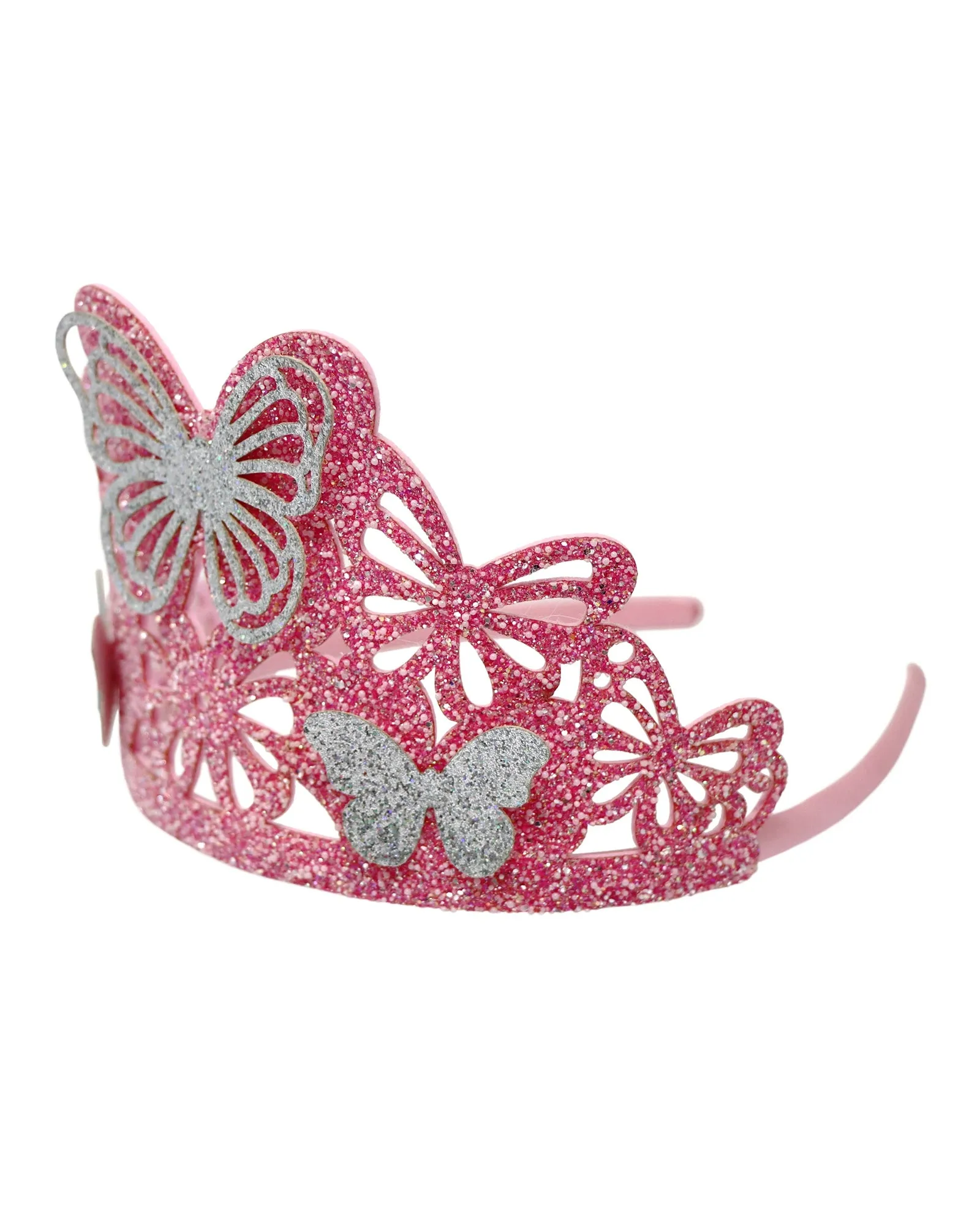 Pink Poppy Butterfly Crown