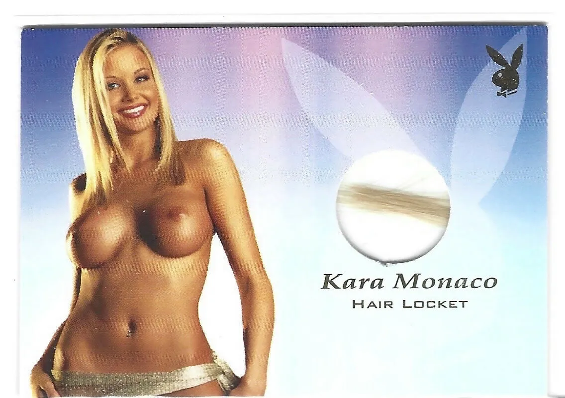 Playboy Centerfold Update 4 Kara Monaco Hair Locket Insert Card