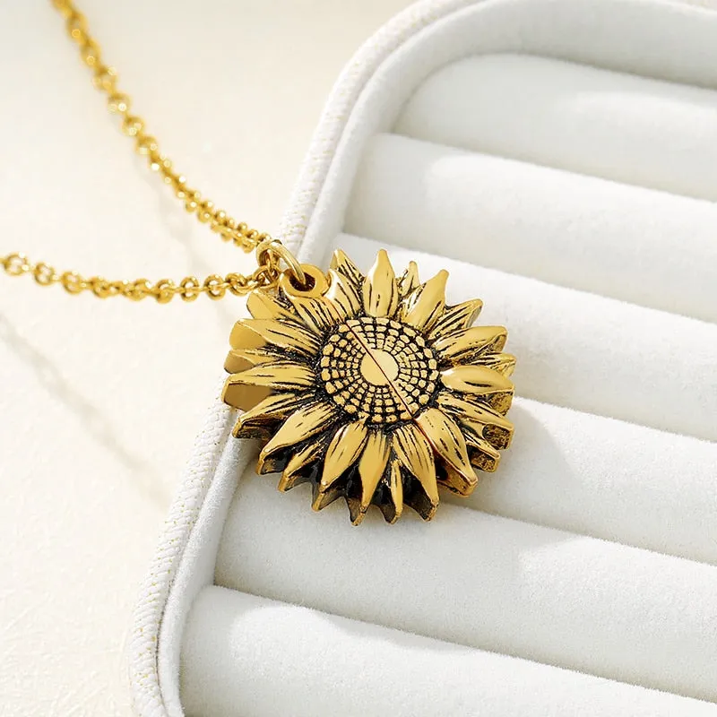 "You Are My Sunshine" locket necklace by Style's Bug (2pcs pack)