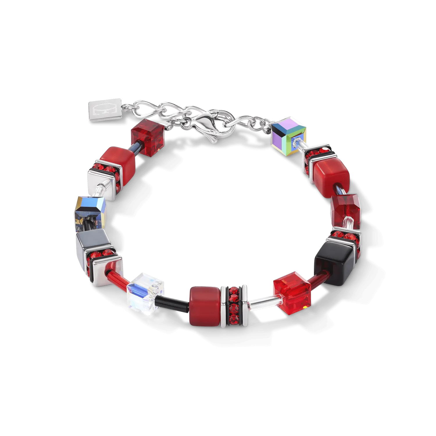 Red Geo Cube Bracelet