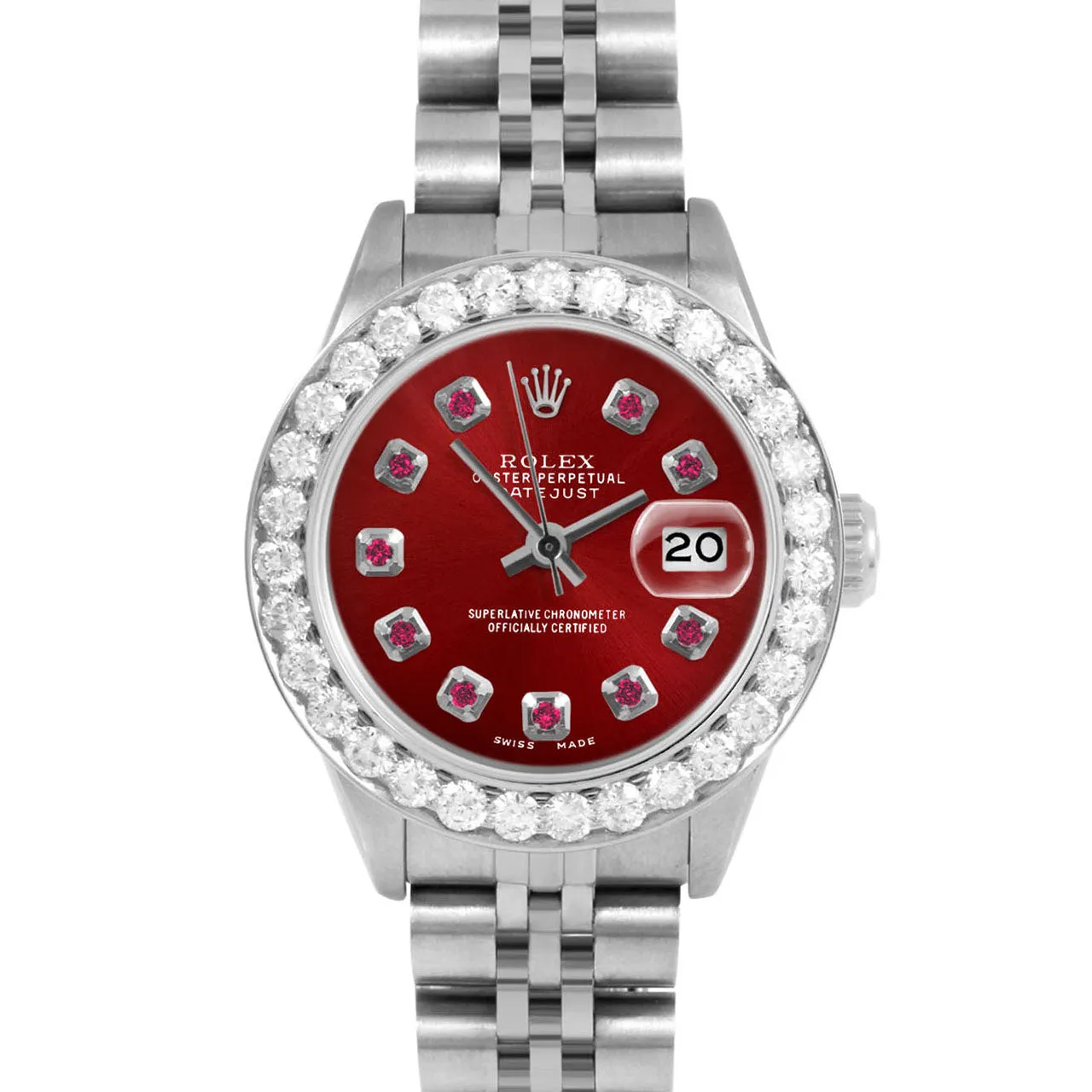 Rolex Datejust 26mm | 69174-RED-RBY-AM-2CT-JBL