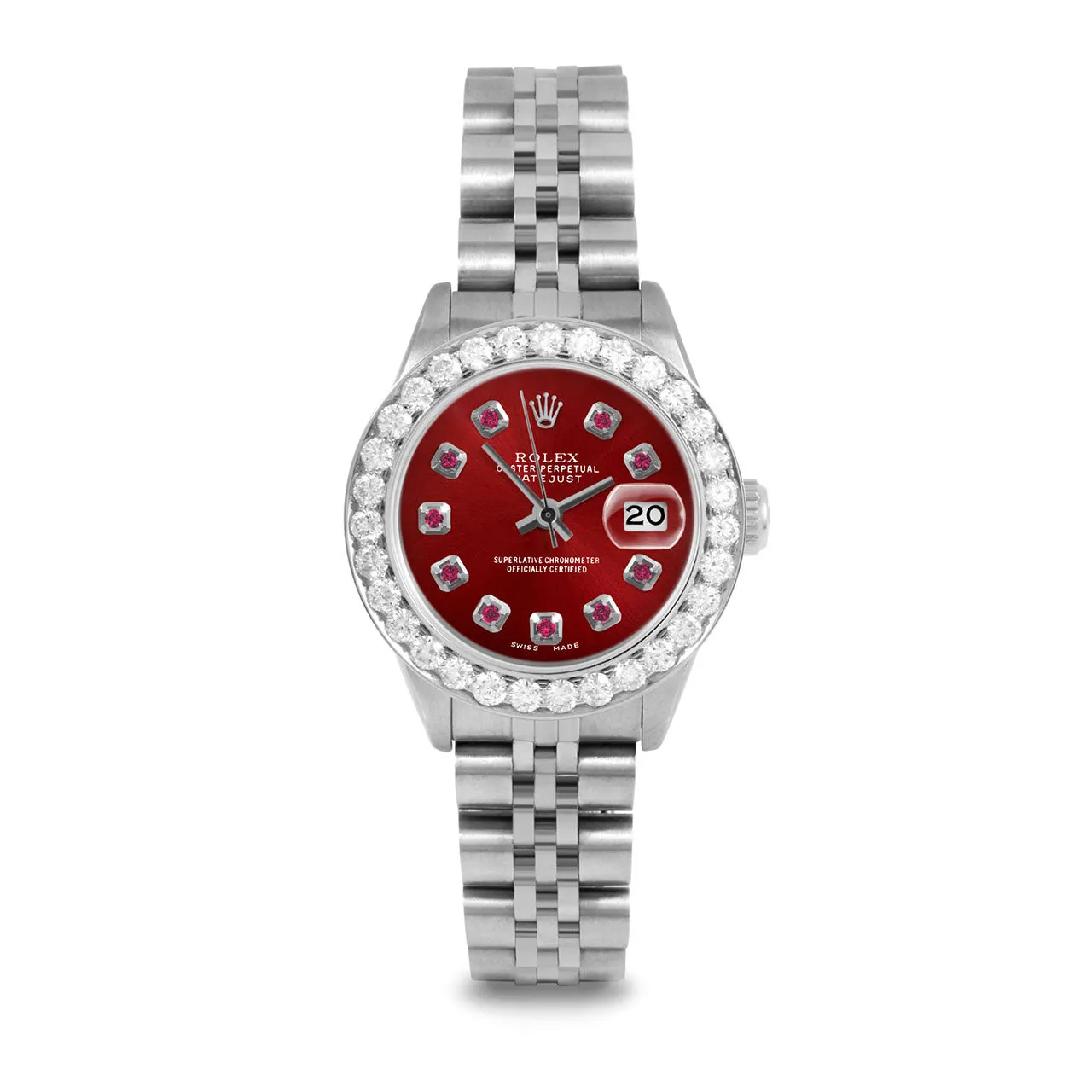 Rolex Datejust 26mm | 69174-RED-RBY-AM-2CT-JBL