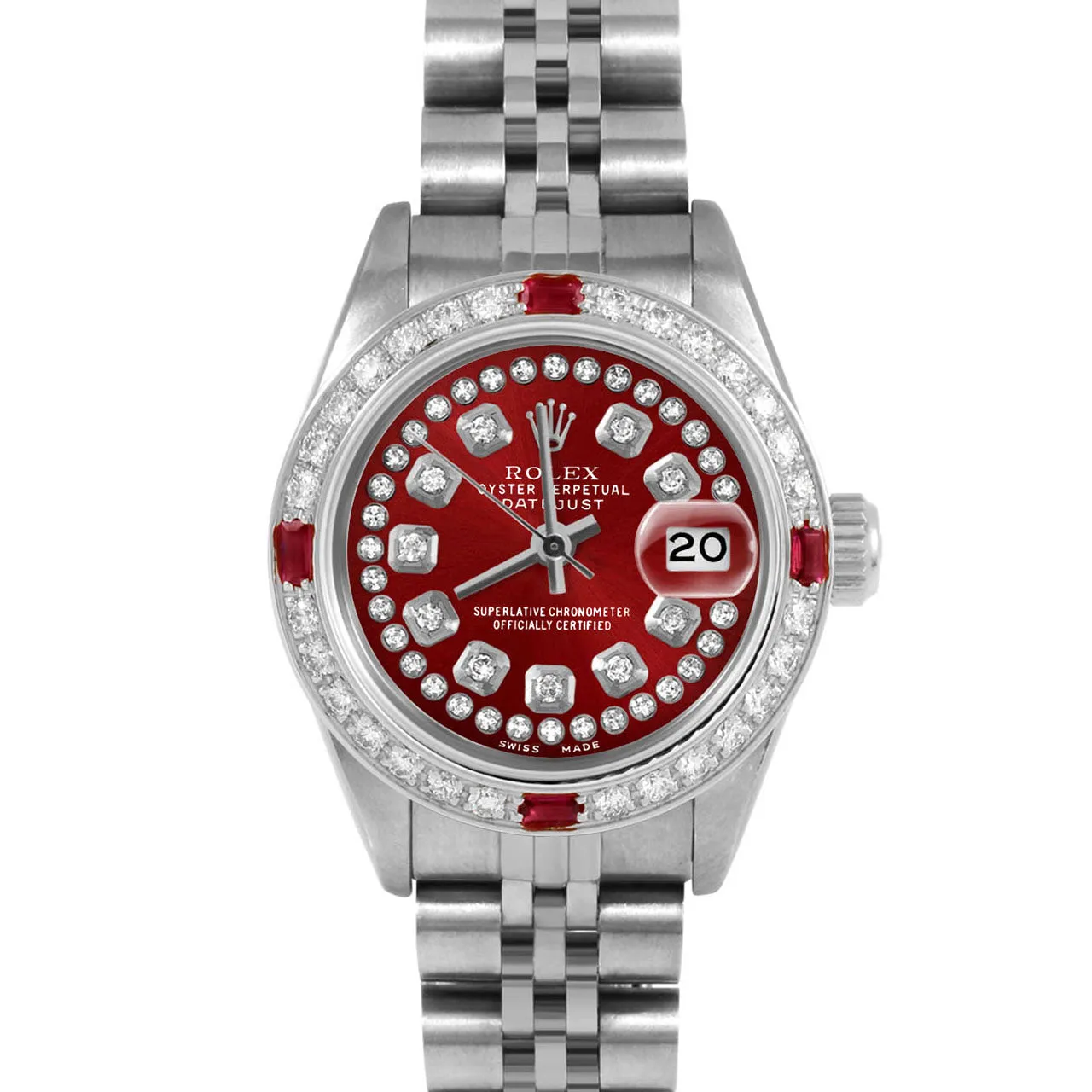 Rolex Datejust 26mm | 69174-RED-STRD-4RBY-JBL