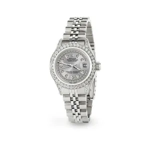 Rolex Datejust 26mm Steel Jubilee Diamond Watch with Silver Dial TFJ-142508014