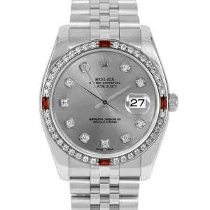 Rolex Datejust 36mm | 116234-SLT-DIA-AM-4RBY-JBL