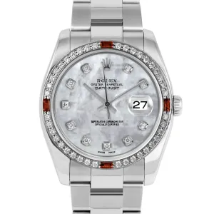 Rolex Datejust 36mm | 116234-WMOP-DIA-AM-4RBY-OYS