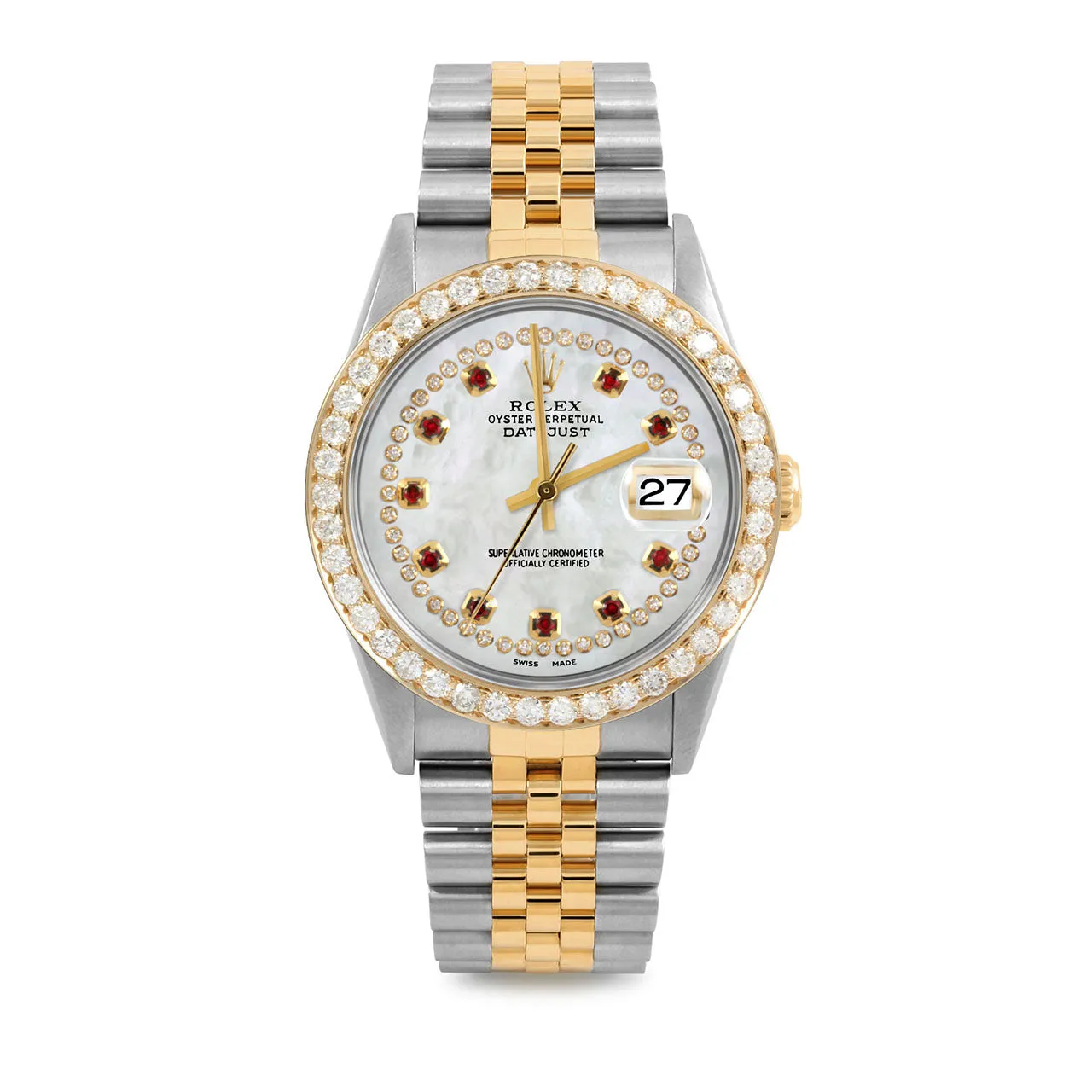 Rolex Datejust 36mm | 16233-WMOP-STRR-25CT-JBL