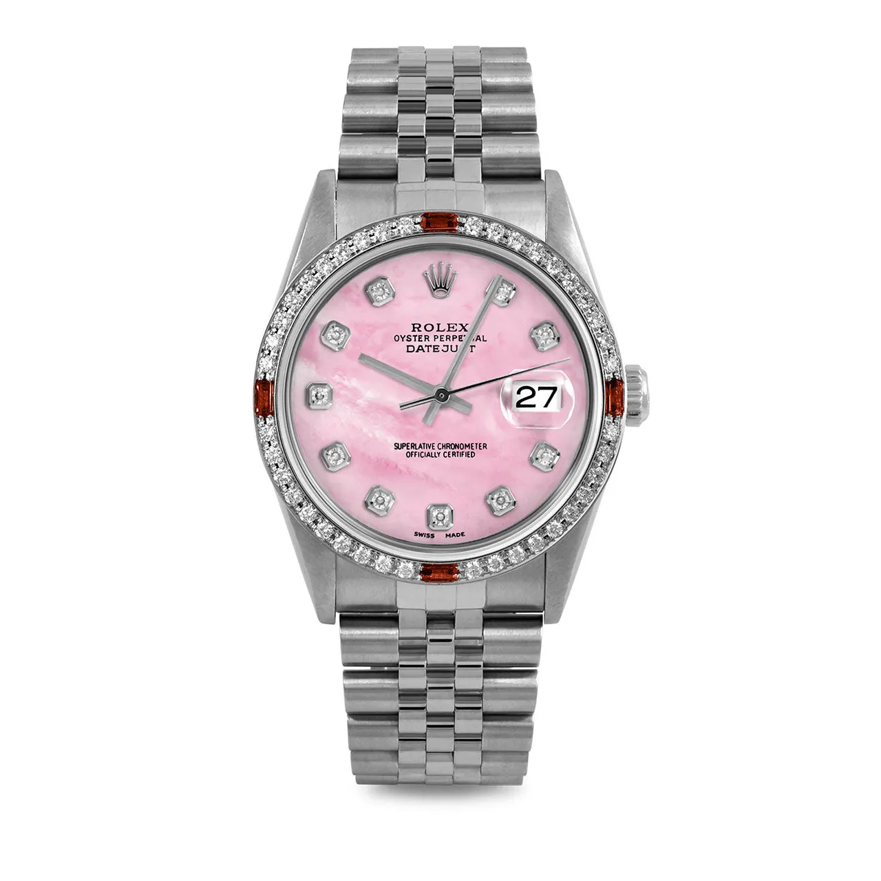 Rolex Datejust 36mm | 16234-PMOP-DIA-AM-4RBY-JBL