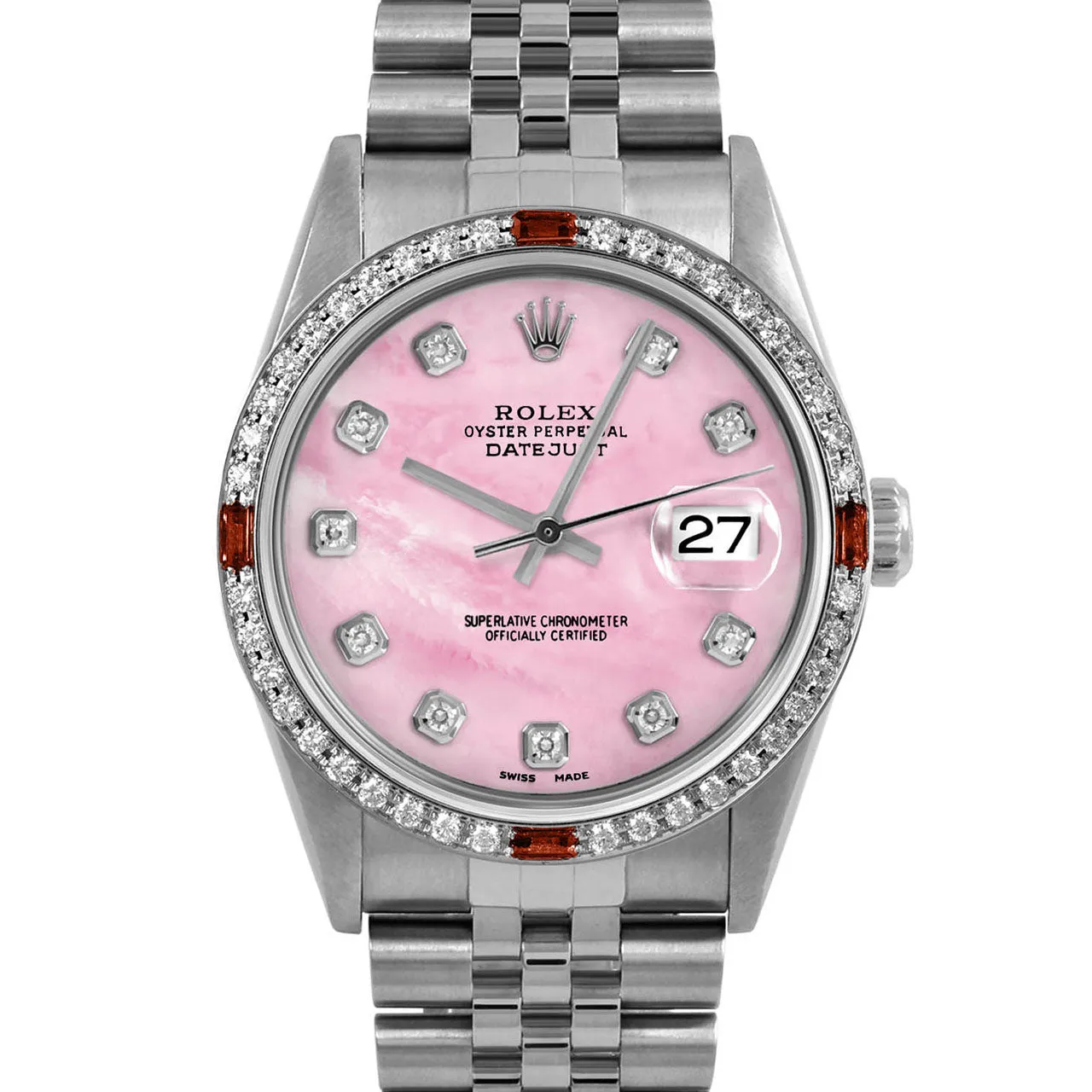 Rolex Datejust 36mm | 16234-PMOP-DIA-AM-4RBY-JBL