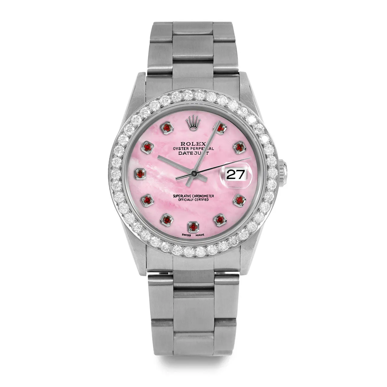 Rolex Datejust 36mm | 16234-PMOP-RBY-AM-25CT-OYS