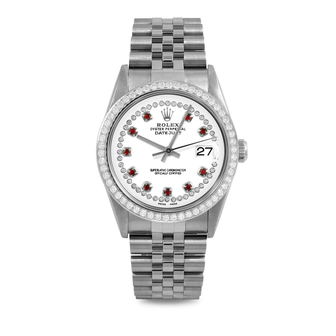 Rolex Datejust 36mm | 16234-WHT-STRR-BDS-JBL