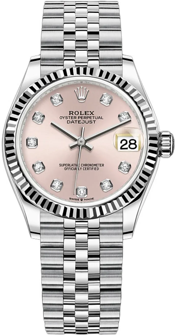 Rolex - Unworn Datejust 31mm Pink Diamond Dial Jubilee Bracelet 278274