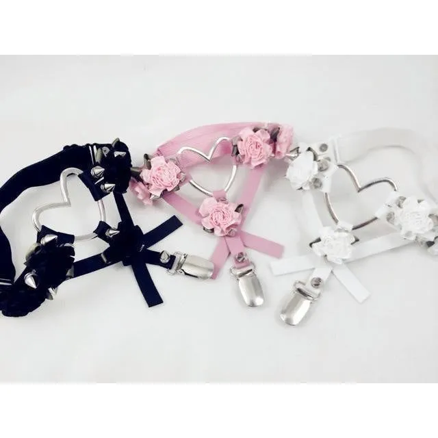 Rose Heart Garter