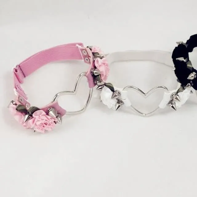 Rose Heart Garter