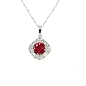 Ruby and Diamond Pendant