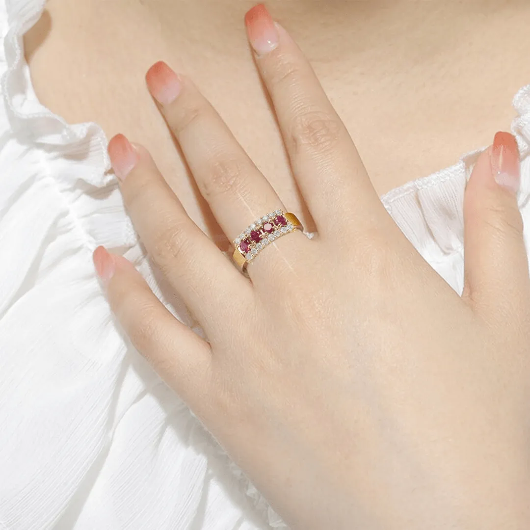 Ruby Chunky Statement Ring