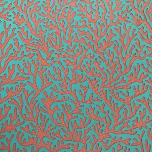 Silk Screen Coral Reef Ocean Beach Stencil for Polymer Clay, Art Jewelry, Mixed Media