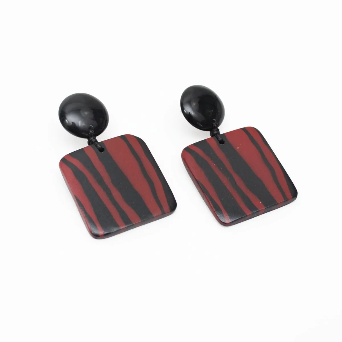 Square Resin Claire Earrings