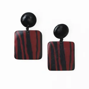 Square Resin Claire Earrings