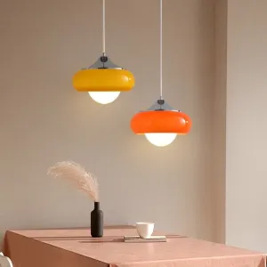 Starburst Retro Glass & Chrome LED Pendant Lights