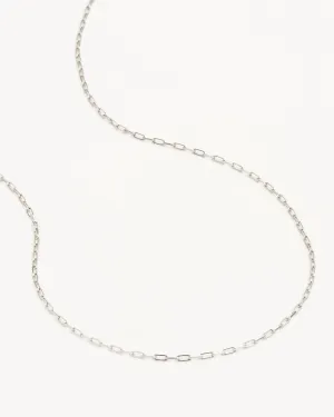 Sterling Silver 18" Link Chain Necklace