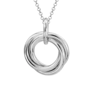 Sterling Silver Rolling Ring Pendant