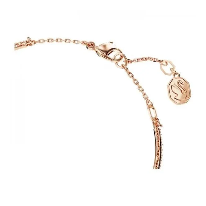 Stilla Mixed Cuts Pink Rose Gold-tone Plated Bangle 5668243