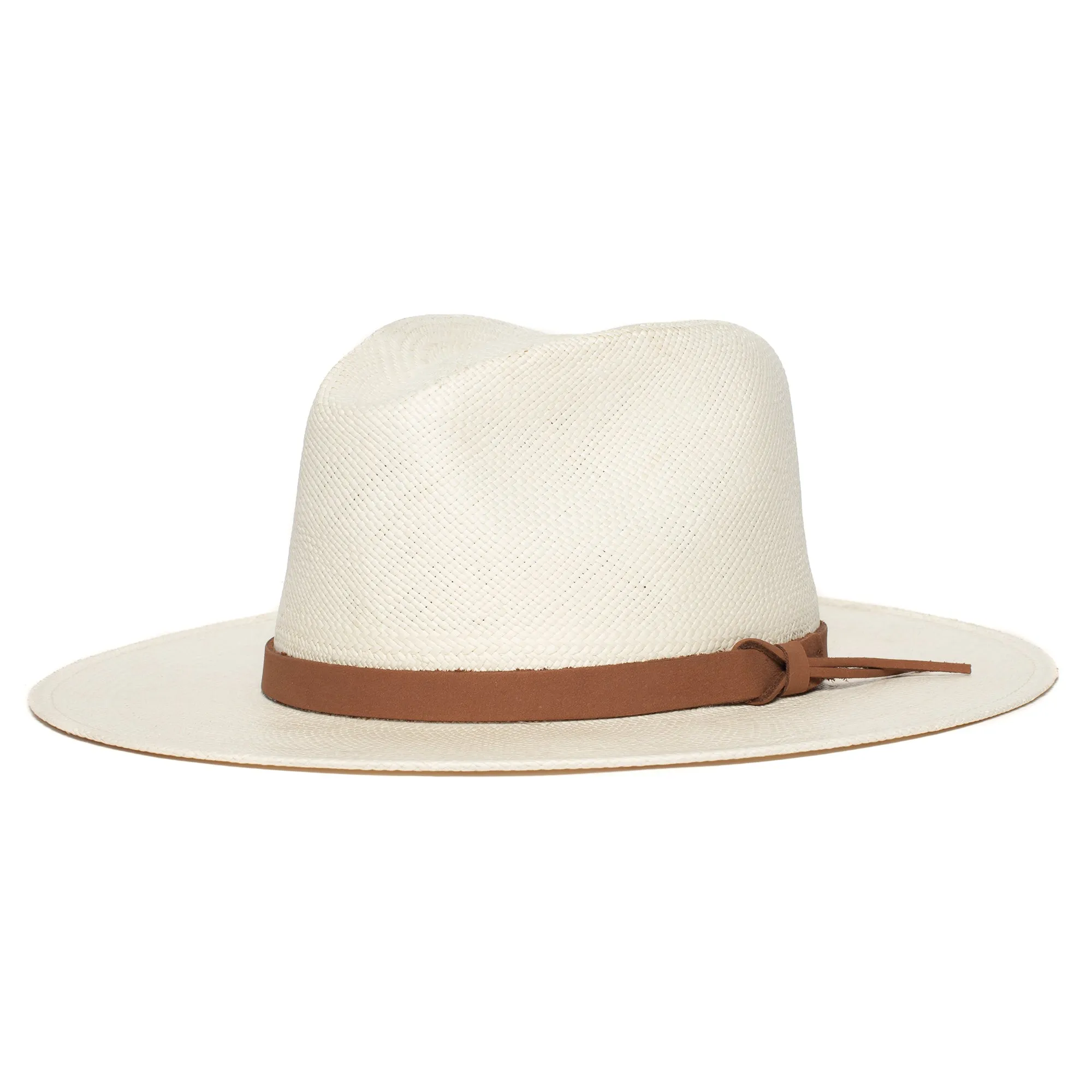 Summer Straw Fedora Hat-Natural