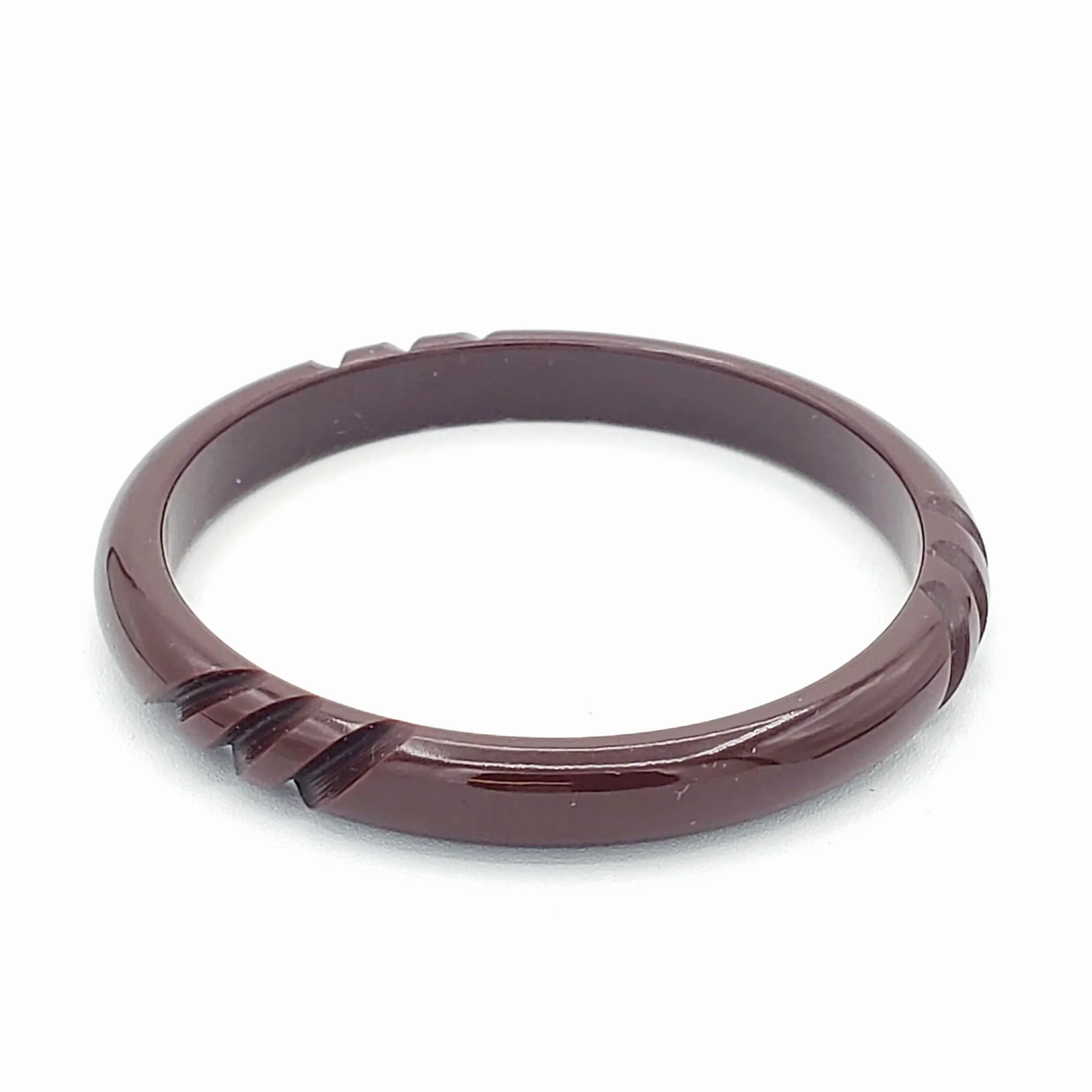 Swizzle Bangle in Teak by Lucky Lou Shoes