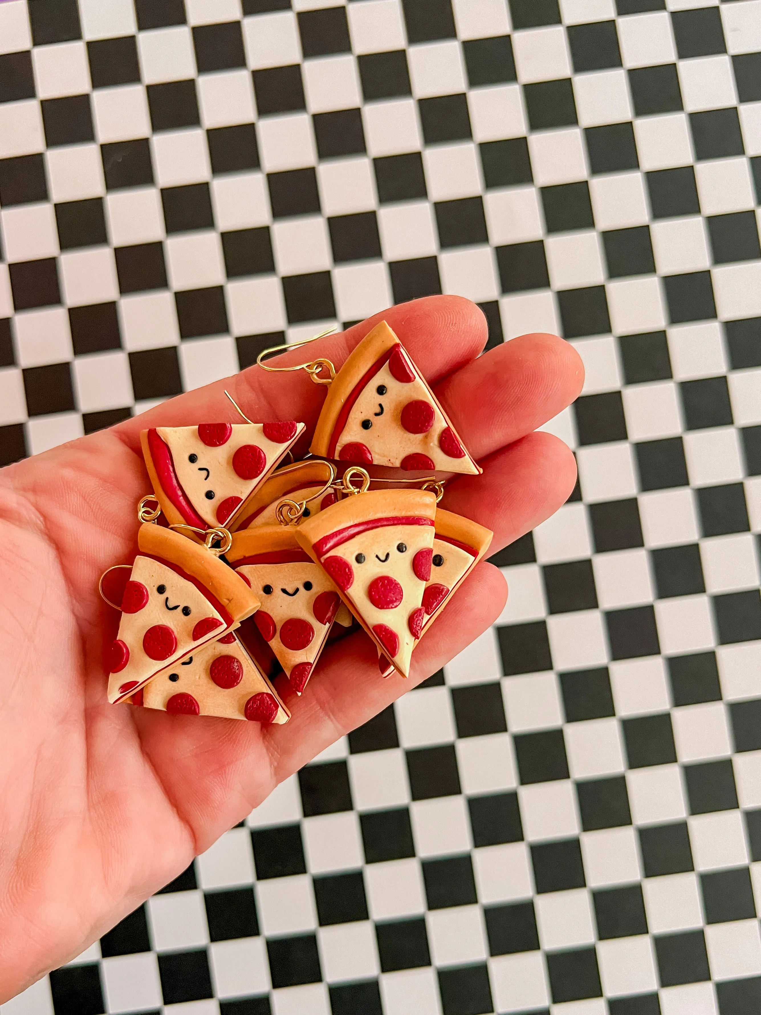 Tony | Pizza Polymer Clay Earrings