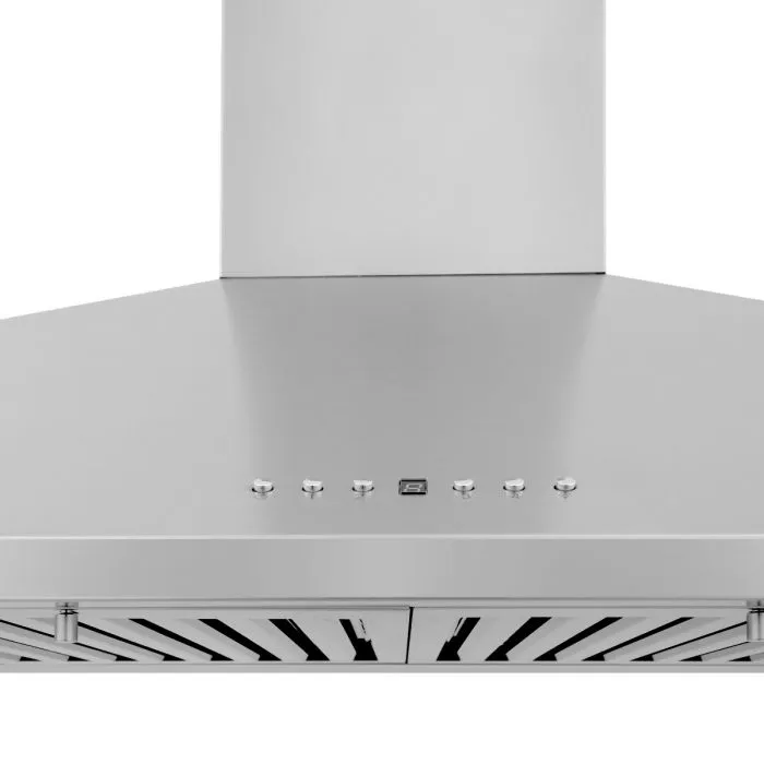 ZLINE 30 IN. Wall Mount Range Hood in Stainless Steel with Built-In CrownSound® BlueTooth Speakers (KL2CRN-BT-30)