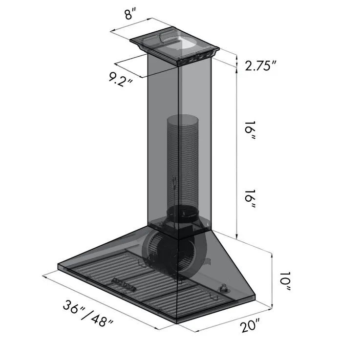 ZLINE 30 IN. Wall Mount Range Hood in Stainless Steel with Built-In CrownSound® BlueTooth Speakers (KL2CRN-BT-30)